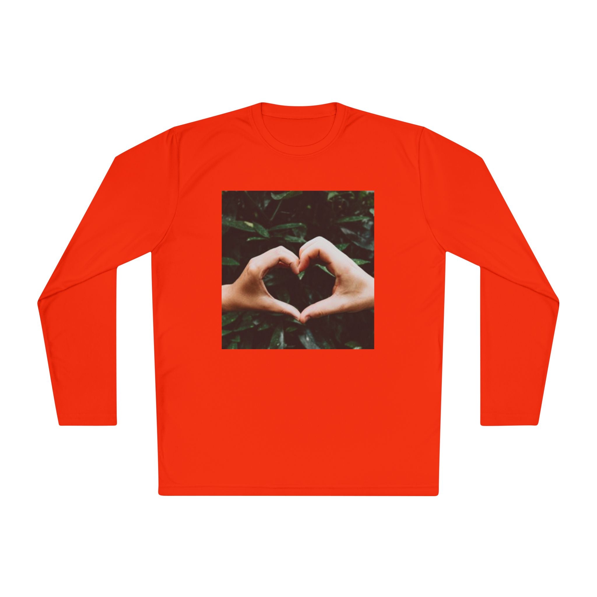 Long Sleeve Tee — Heart Hands Photo Print