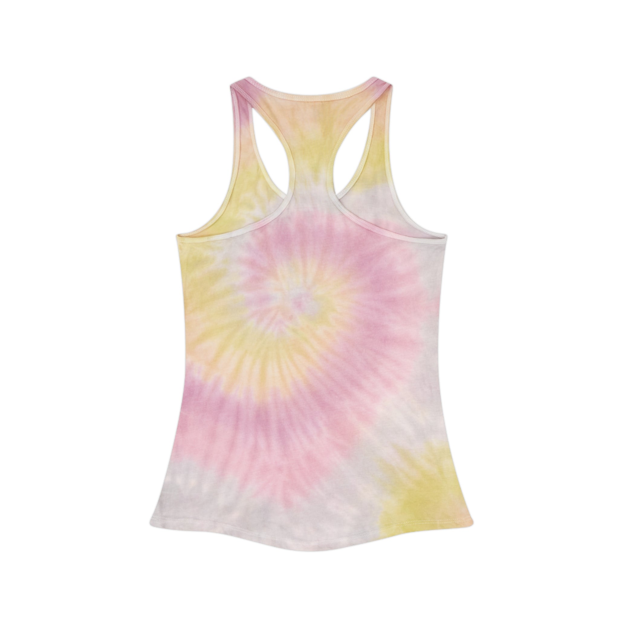 Tie Dye Racerback Tank Top — Custom Photo & Text Athletic Tank
