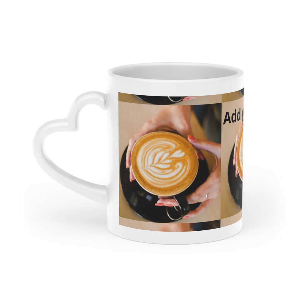 Latte Love Coffee Mug — Heart Latte Art Ceramic Mug for Coffee Lovers, Gift for Valentine’s & Baristas