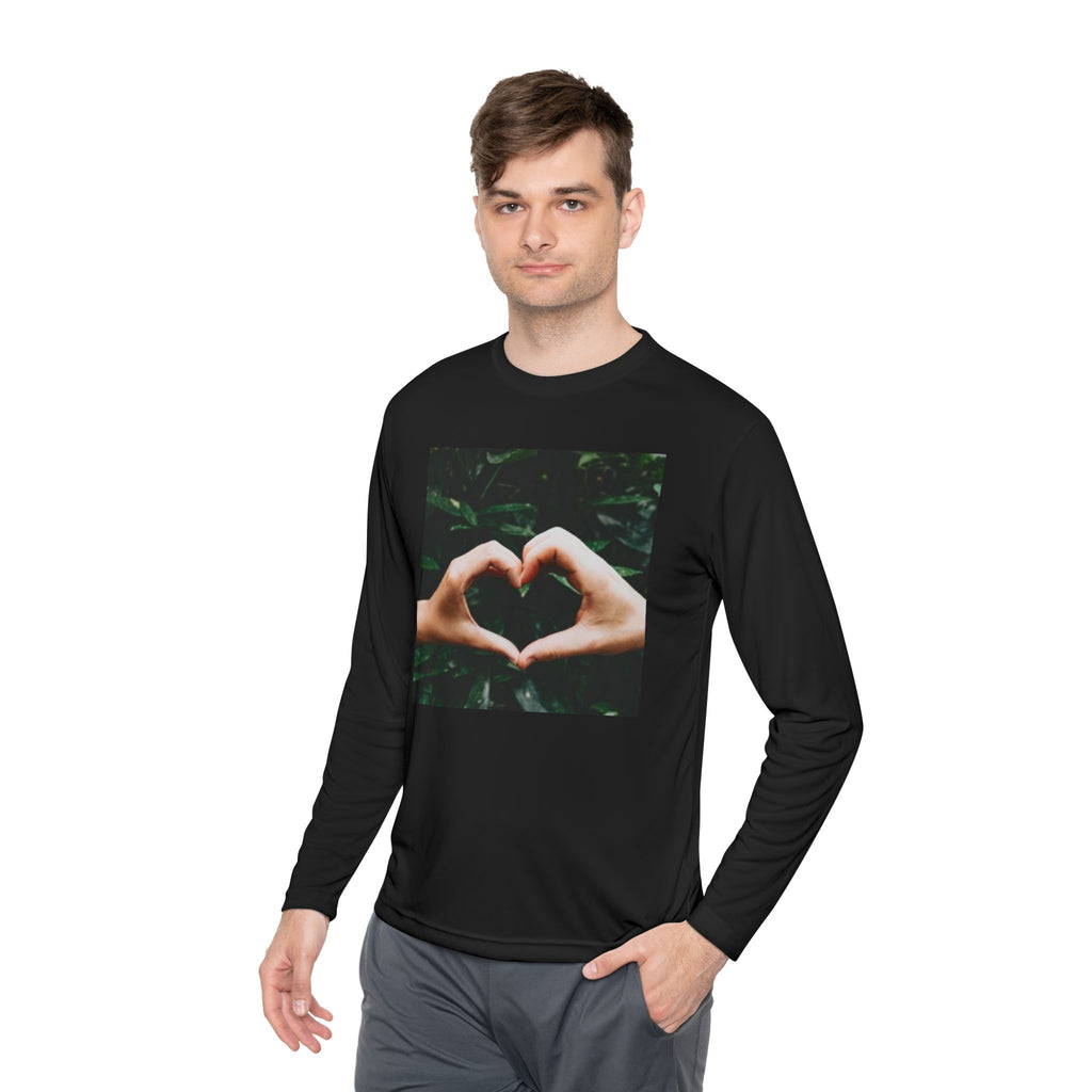 Long Sleeve Tee — Heart Hands Photo Print