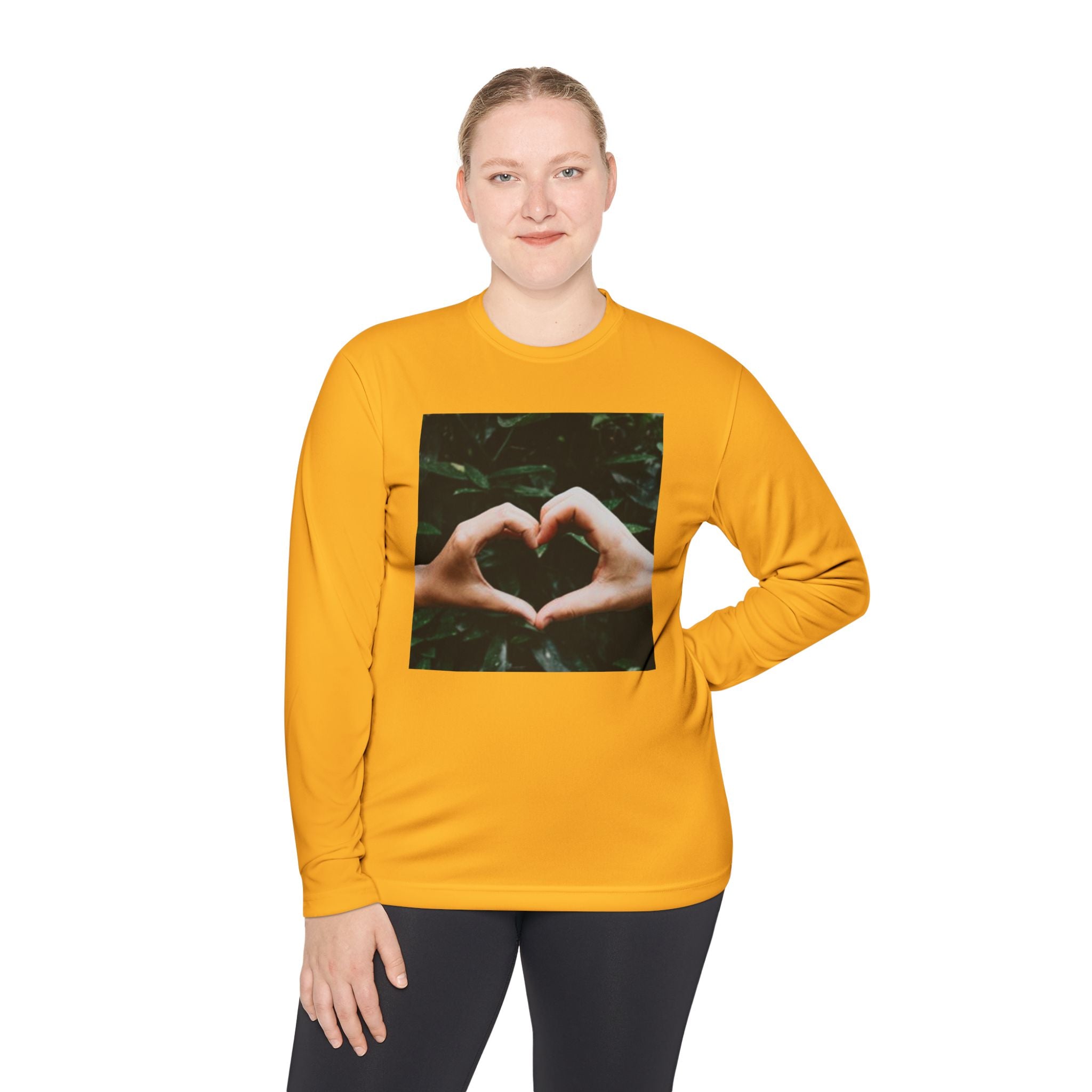Long Sleeve Tee — Heart Hands Photo Print