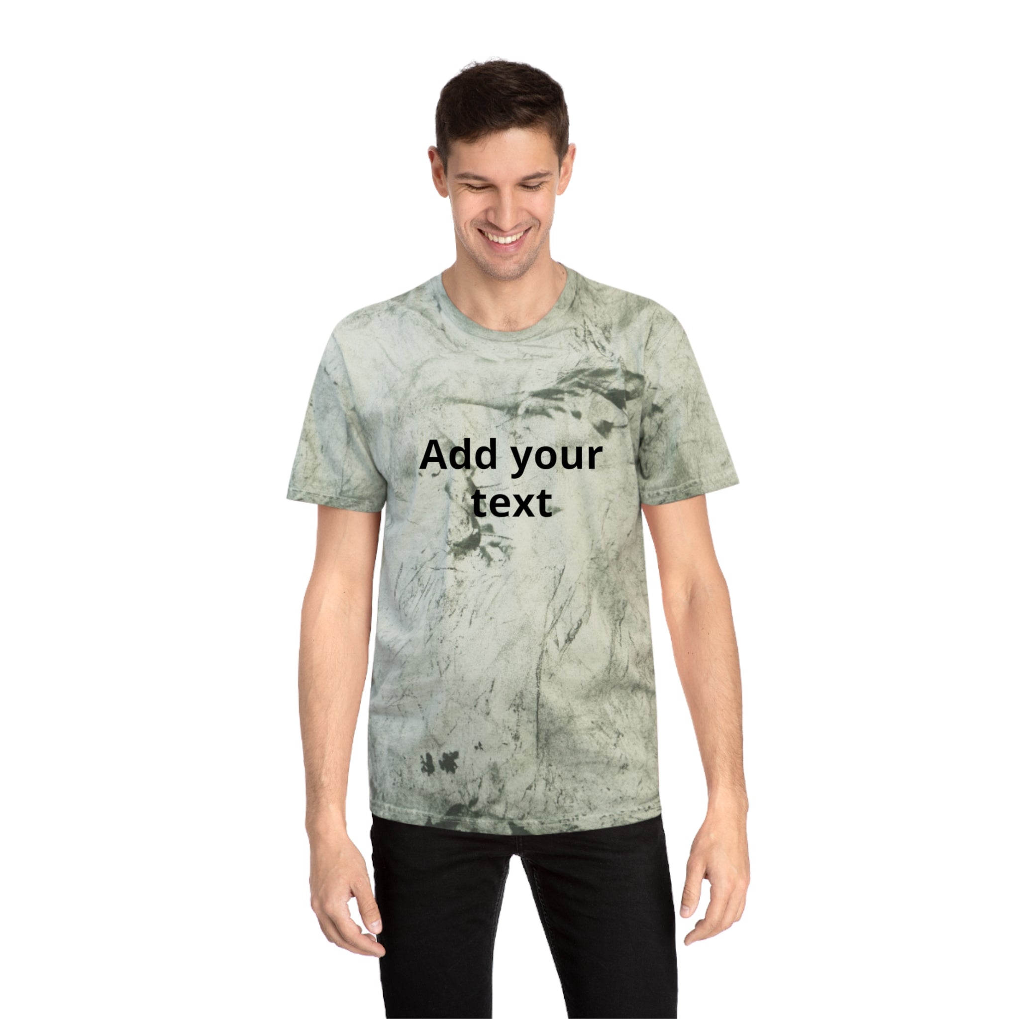Tie-Dye Custom Text T-Shirt — "In the Zone" Graphic Tee