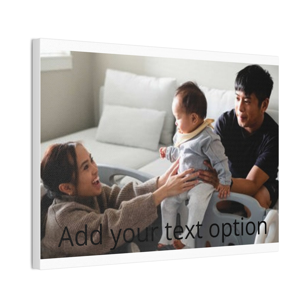Family Photo Canvas Print — Stretched 0.75" Wall Art (Custom Photo)