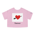 Valentine Heart Arrow "Forever" Cropped Tee
