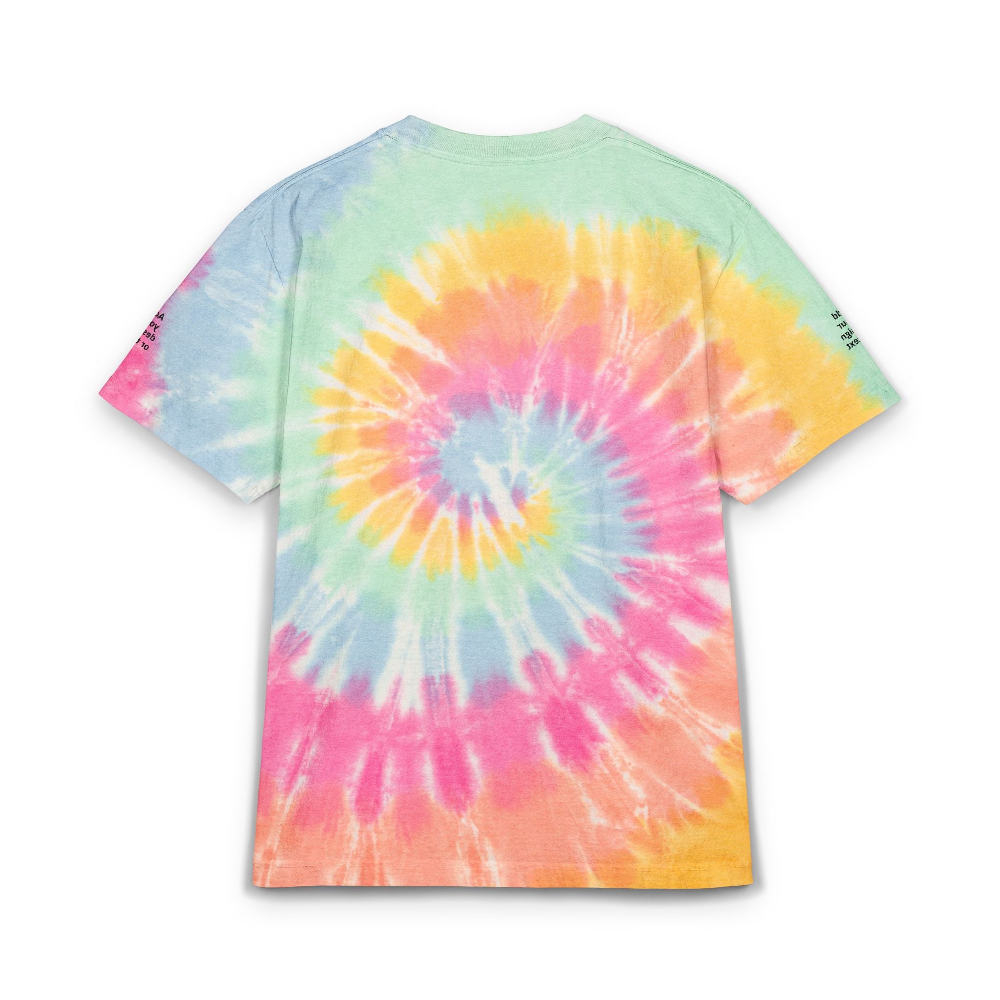 Tie-Dye Spiral Tee — Custom Embroidered Oversized T-Shirt