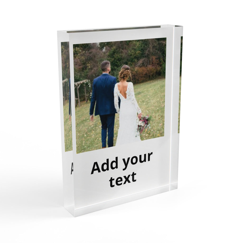 Acrylic Photo Block - Personalized Wedding Photo Display