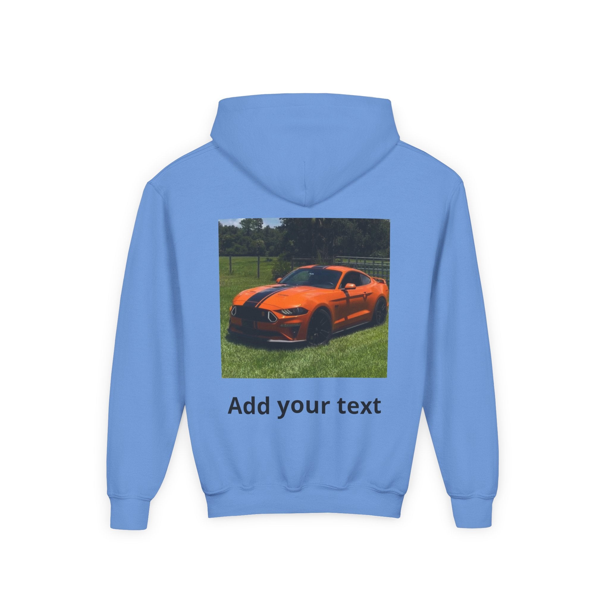 Youth Car Hoodie - "Dark Horse" Muscle Car Graphic Sweatshirt