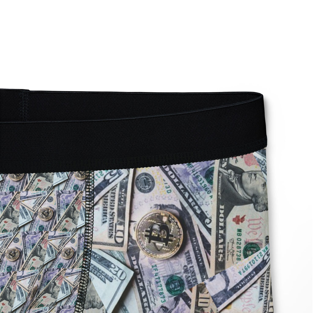 Money Print Men's Boxer Briefs – All-Over Dollar Bill Pattern