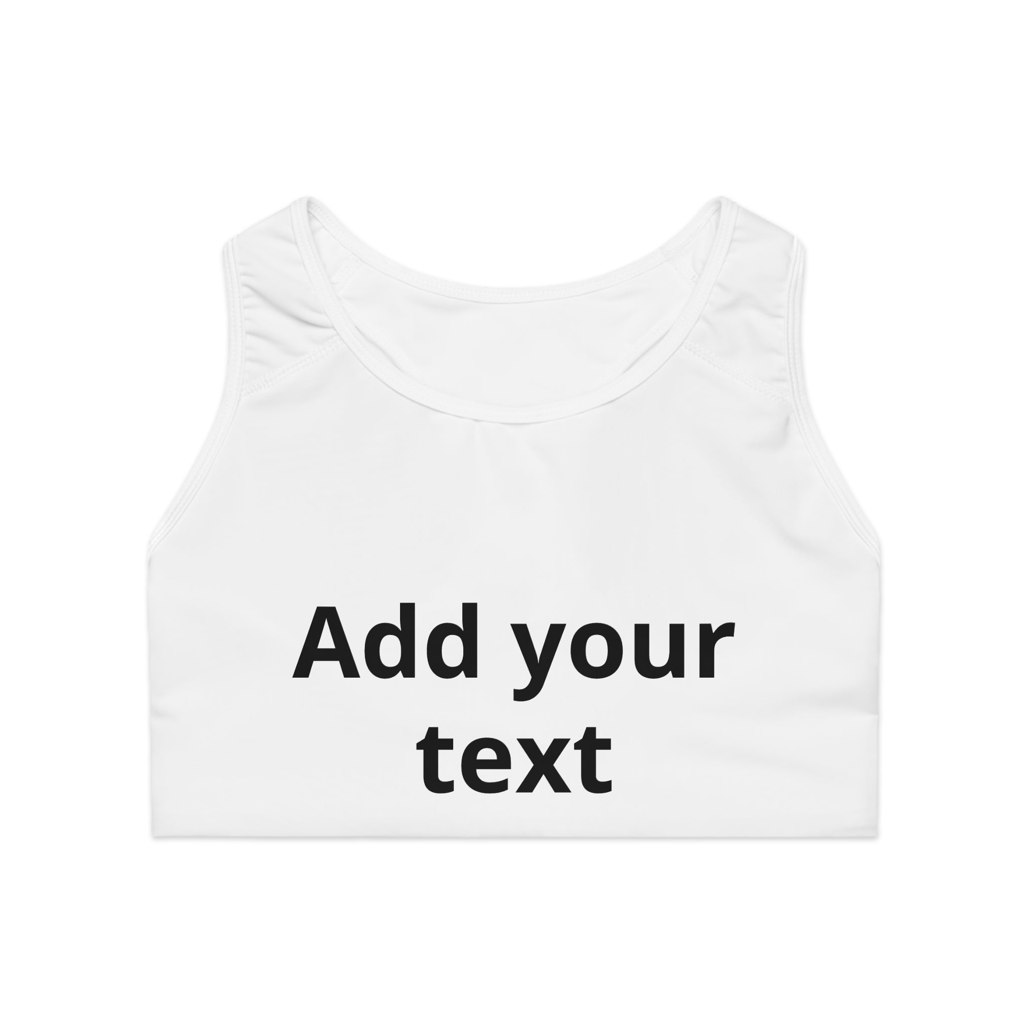 Customizable Sports Bra — 'Print it your way' Adjustable Activewear