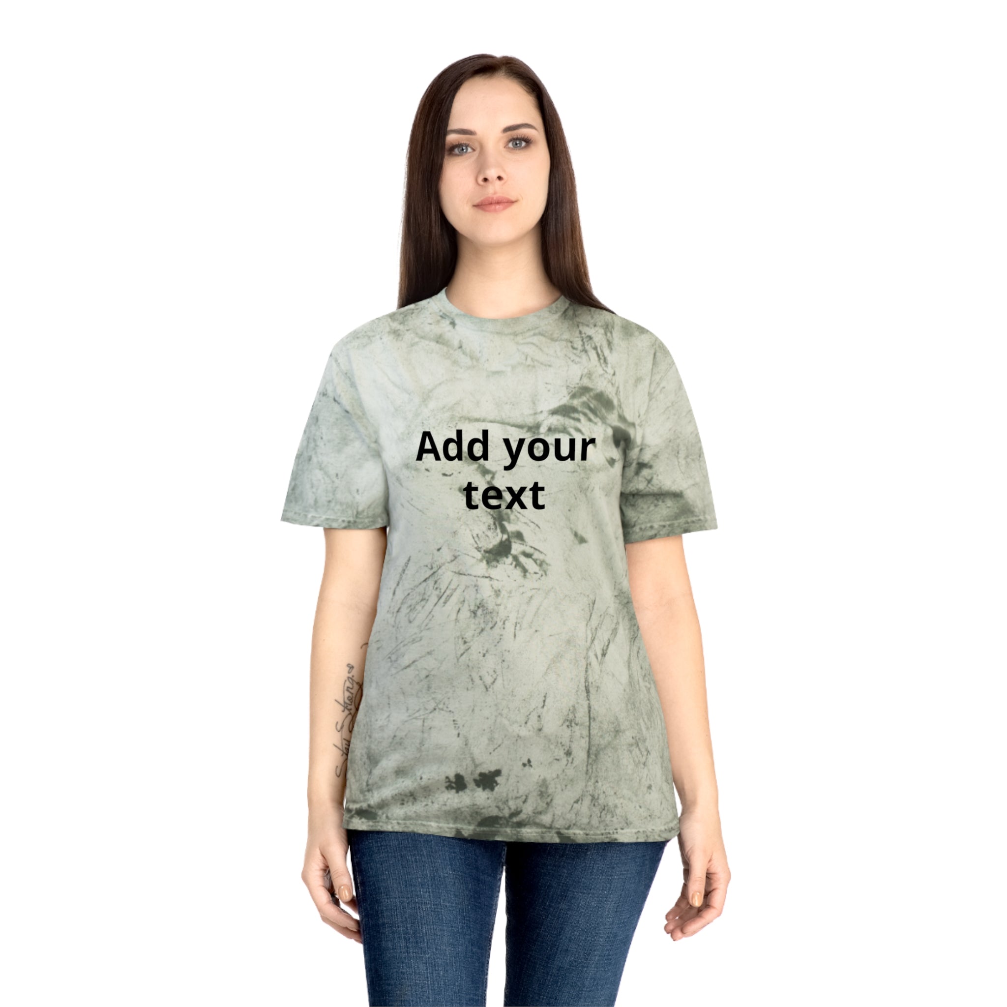 Tie-Dye Custom Text T-Shirt — "In the Zone" Graphic Tee