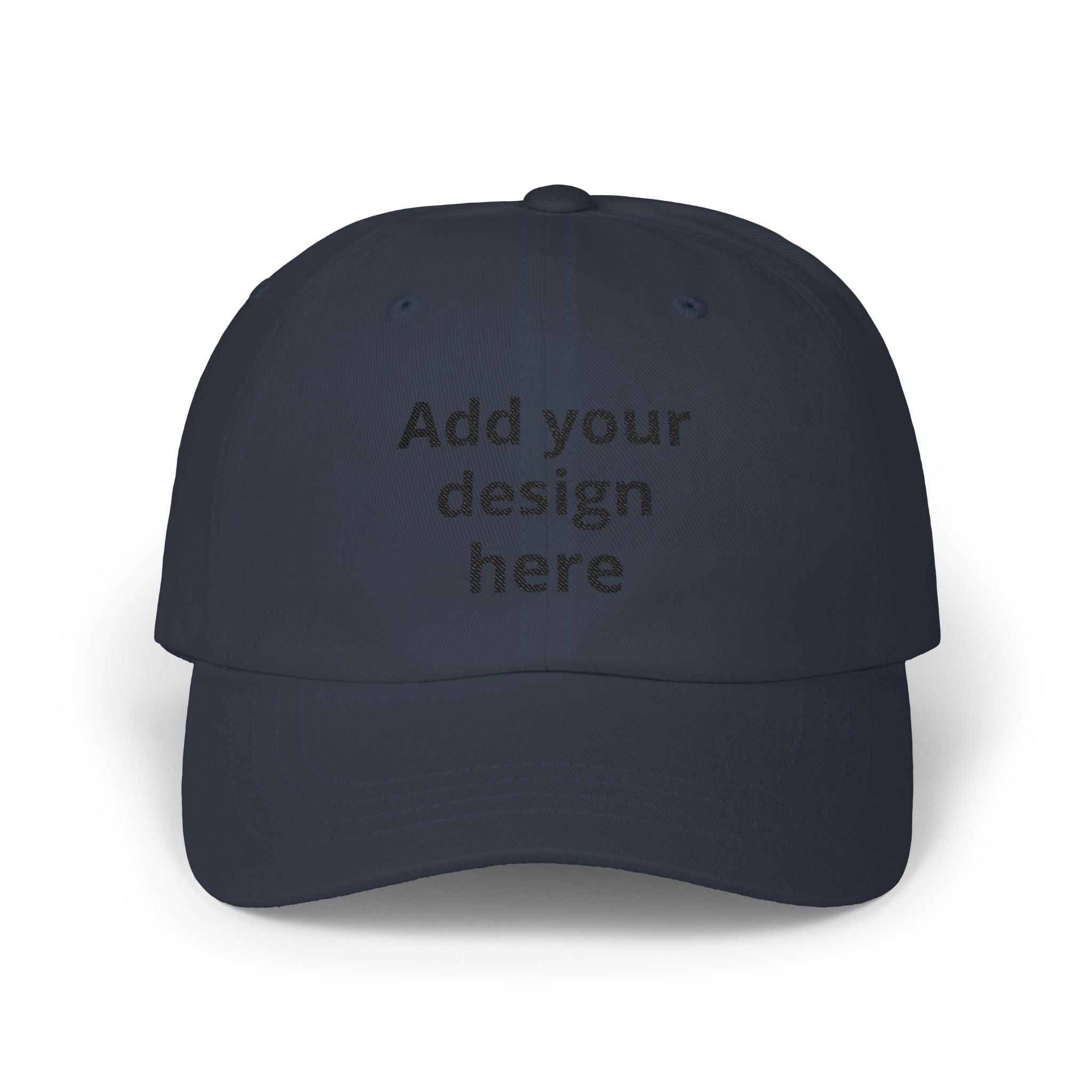 Classic Dad Cap — "Print It Your Way" Adjustable Cotton Baseball Hat