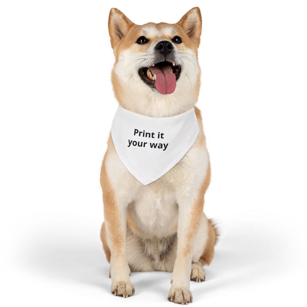 Customizable Pet Bandana Collar — "Print it Your Way" Dog & Cat Accessory