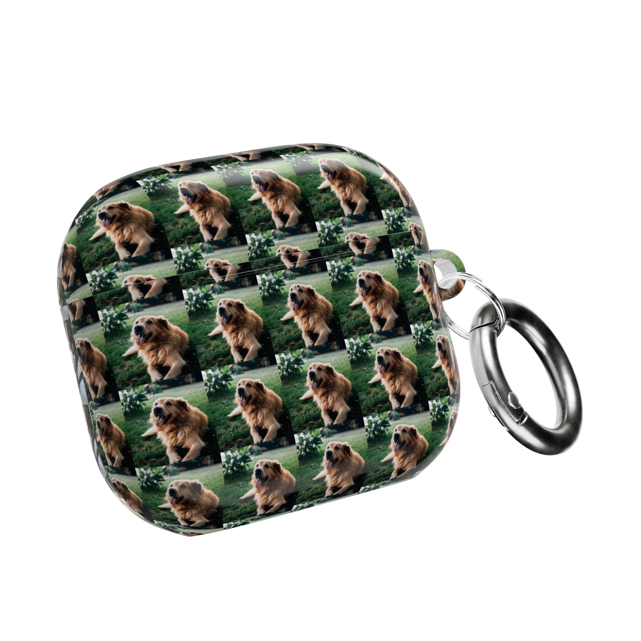 Pet Photo Pattern AirPod Case — Custom Dog & Cat Collage Silicone Cover