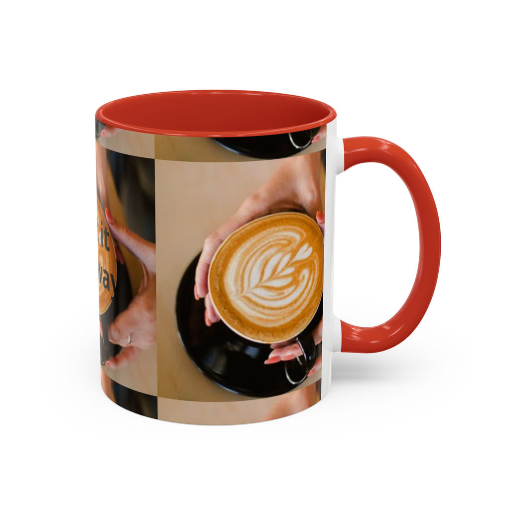 Latte Art Coffee Mug — Barista Hands Holding Latte (11/15 oz)