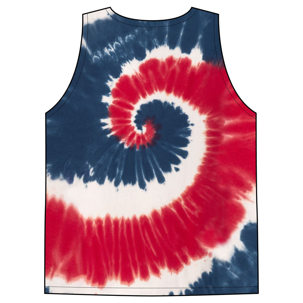 Custom Tie-Dye Tank Top — Personalized Photo & Text Summer Top