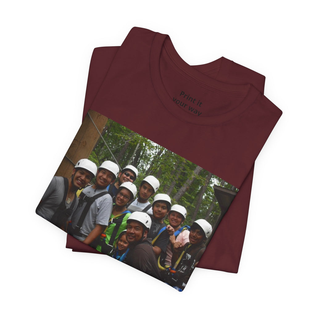 Custom Photo Tee — Add Your Message Personalized Group T-Shirt
