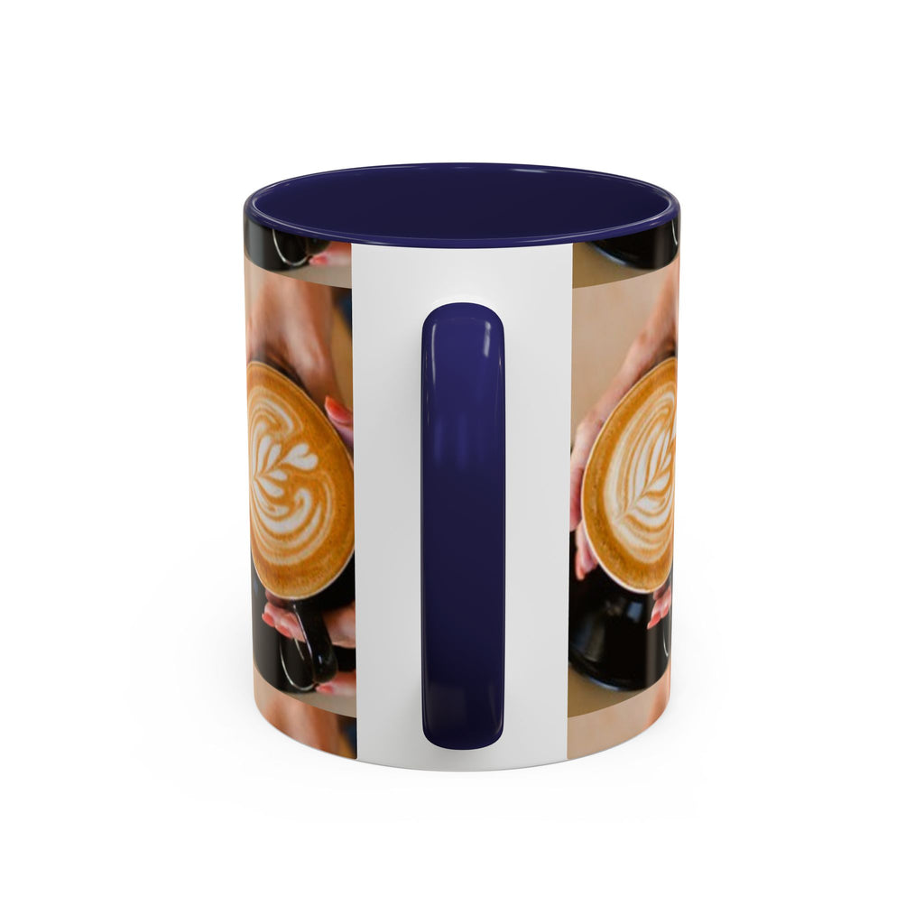 Latte Art Coffee Mug — Barista Hands Holding Latte (11/15 oz)