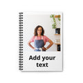 Custom Photo Spiral Notebook — Personalized Ruled Journal (Add Your Text)
