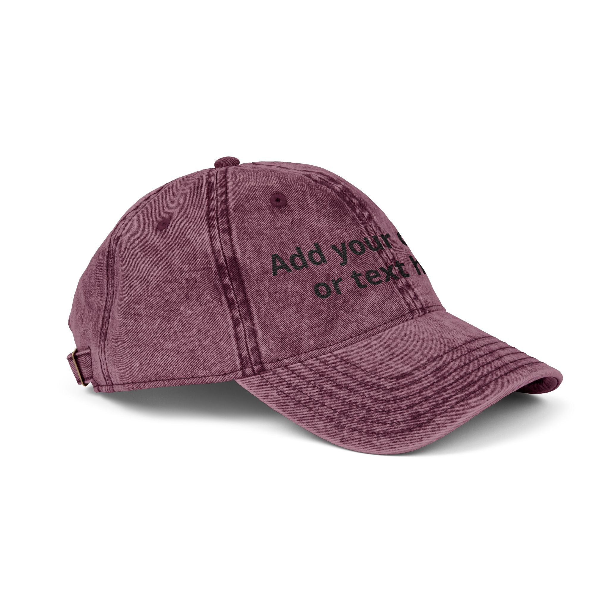Vintage Embroidered Cap — Custom Text Dad Hat