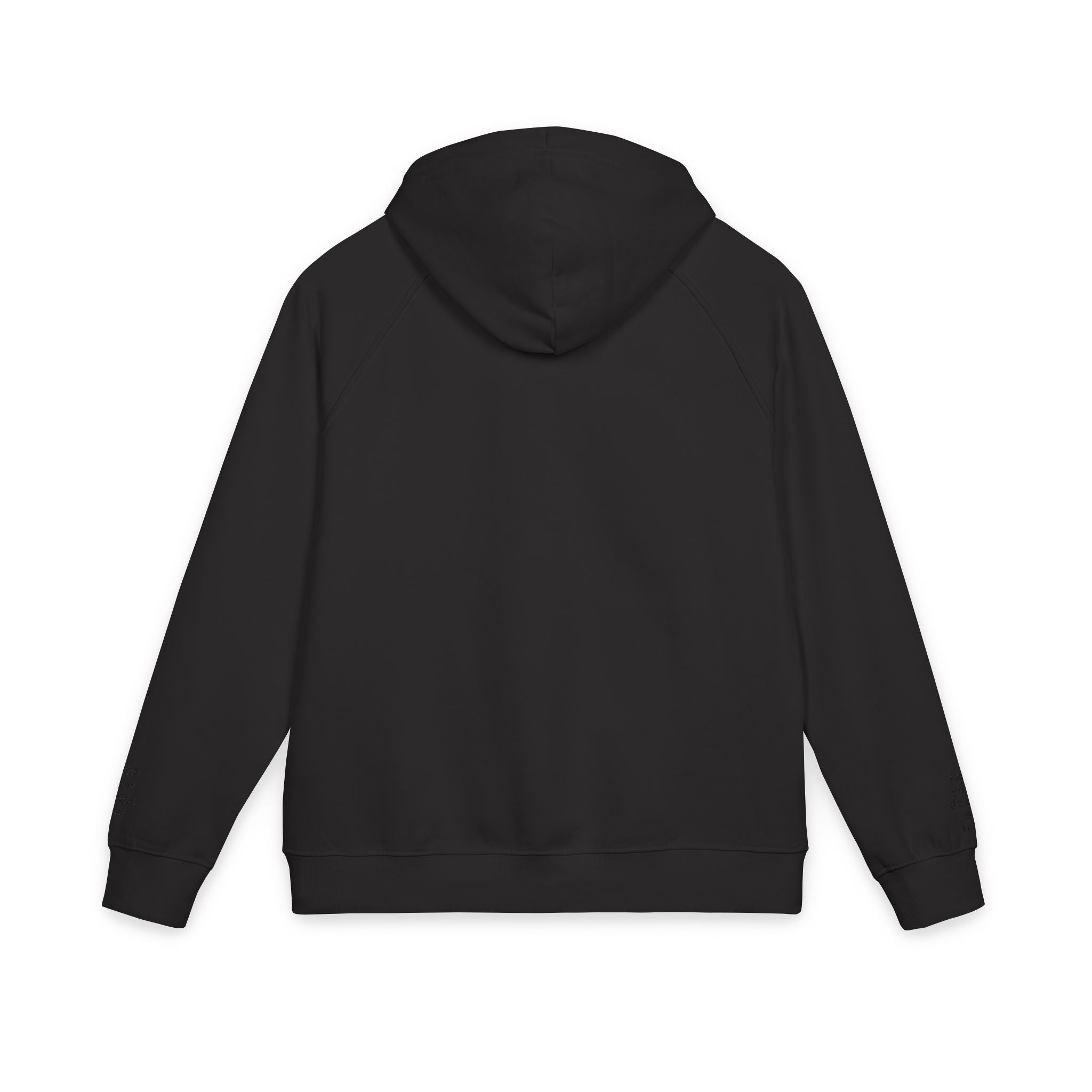 Eco Raglan Hoodie — Custom Embroidered Chest & Sleeve Design