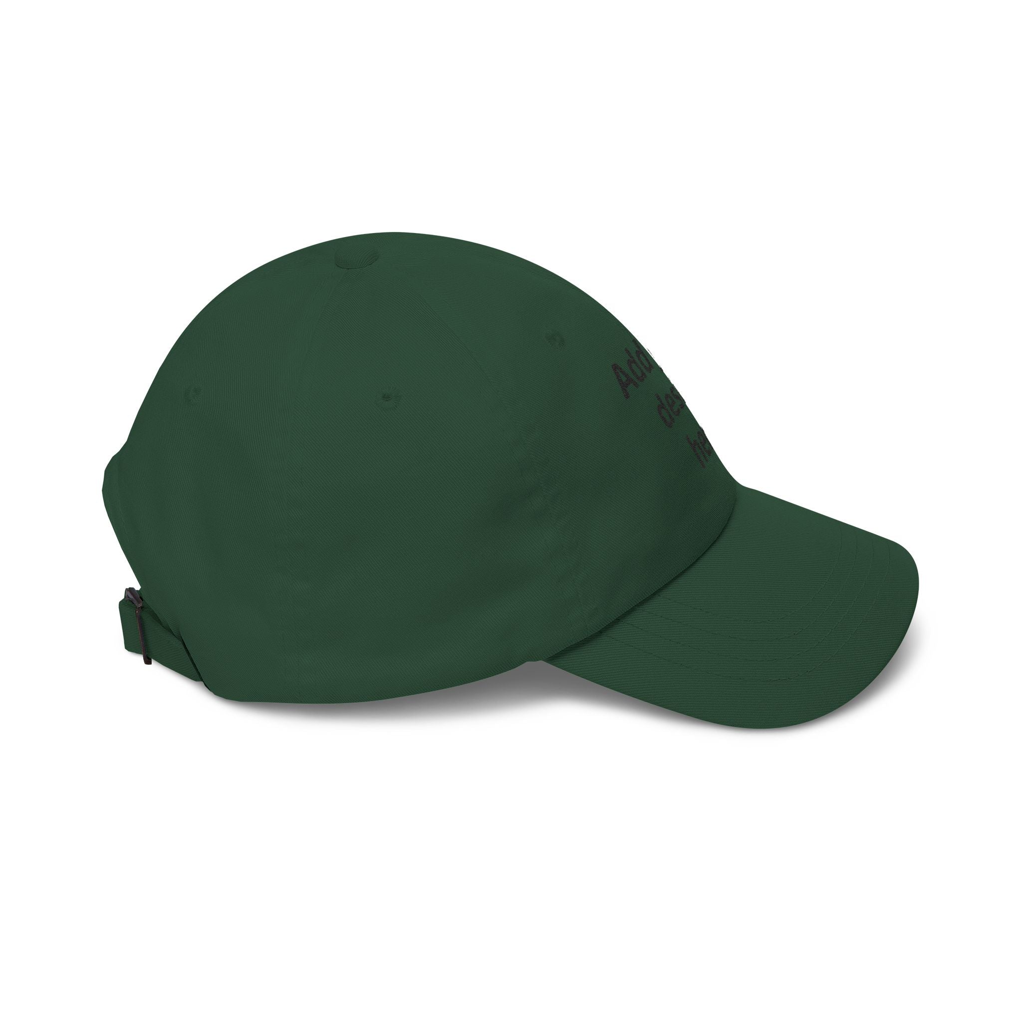 Classic Dad Cap — "Print It Your Way" Adjustable Cotton Baseball Hat