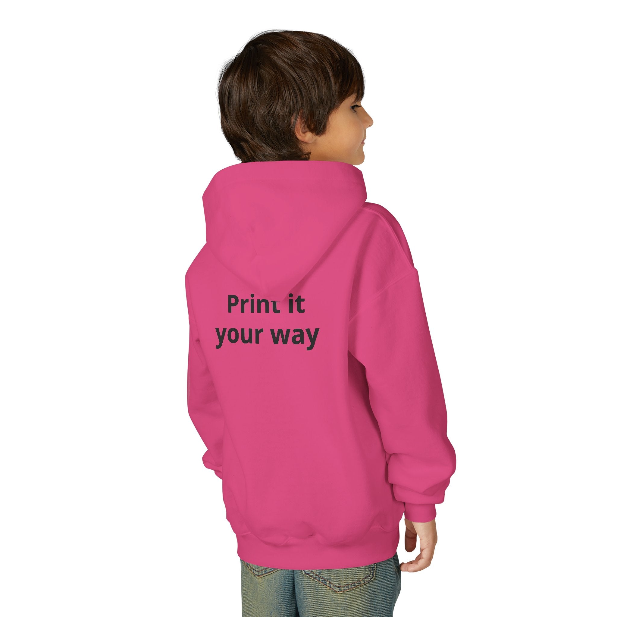 Youth Hoodie — Heart Hands Photo Graphic Hooded Sweatshirt
