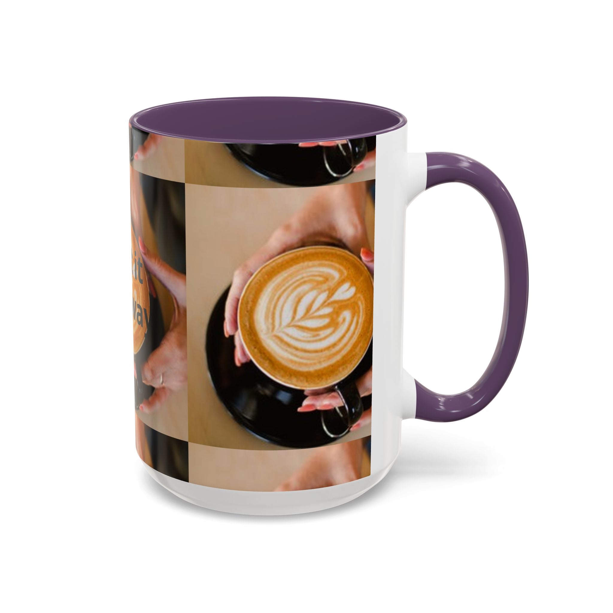 Latte Art Coffee Mug — Barista Hands Holding Latte (11/15 oz)
