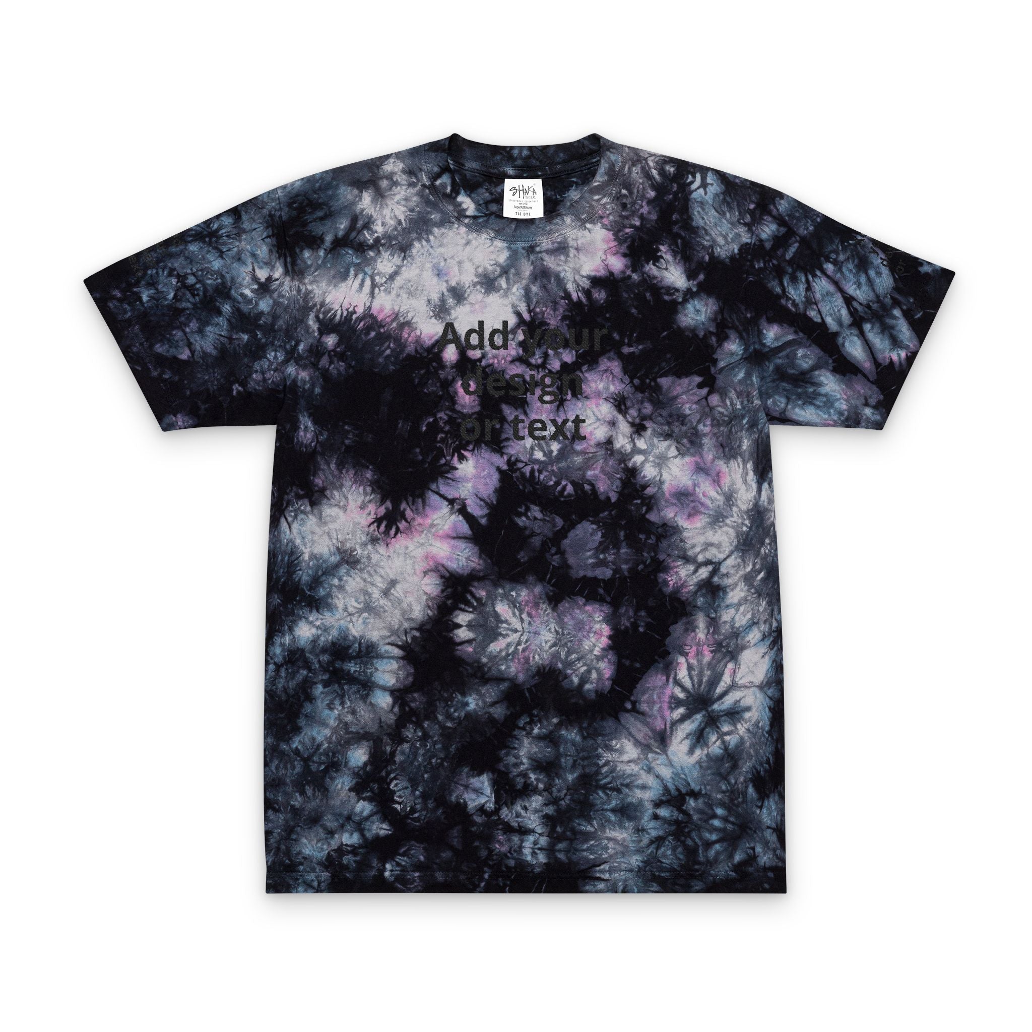 Tie-Dye Spiral Tee — Custom Embroidered Oversized T-Shirt