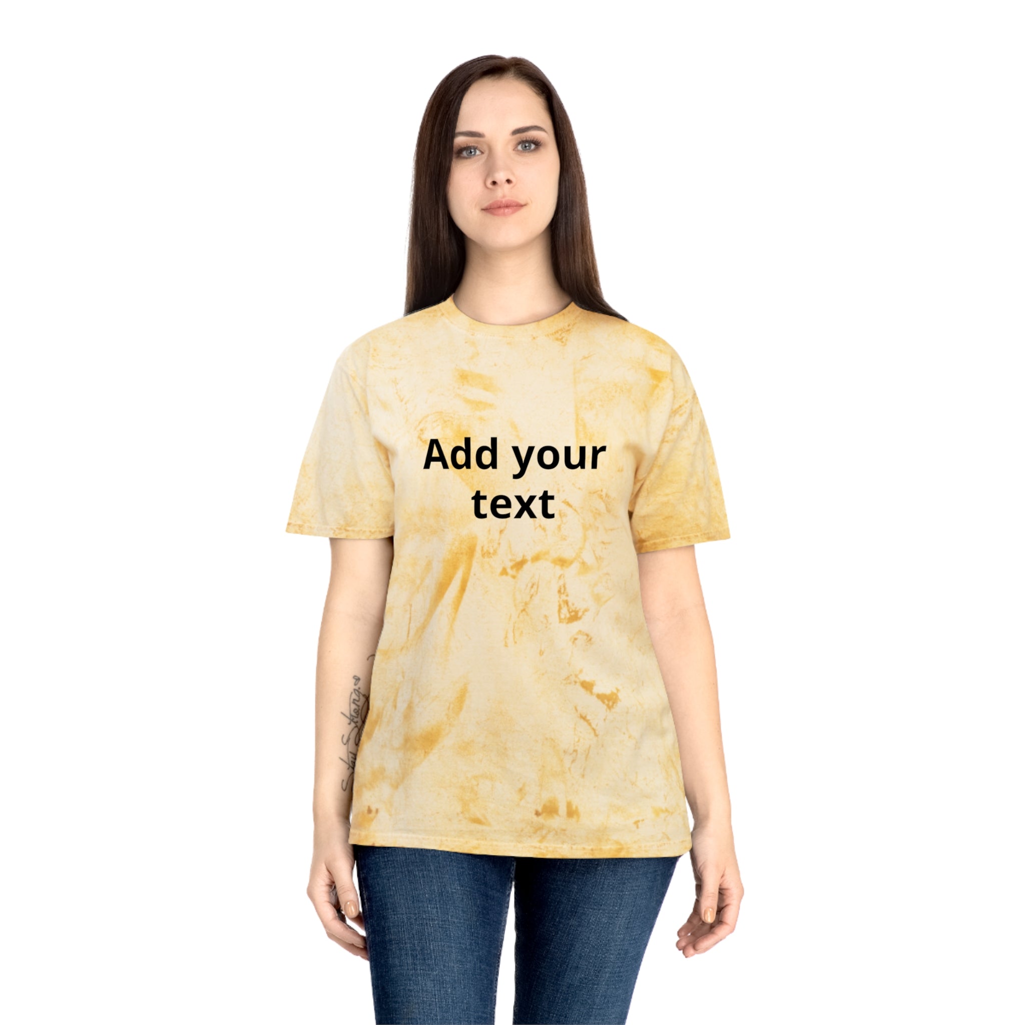 Tie-Dye Custom Text T-Shirt — "In the Zone" Graphic Tee