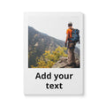 Adventure Travel Softcover Journal — "Add Your Text" Photo Notebook