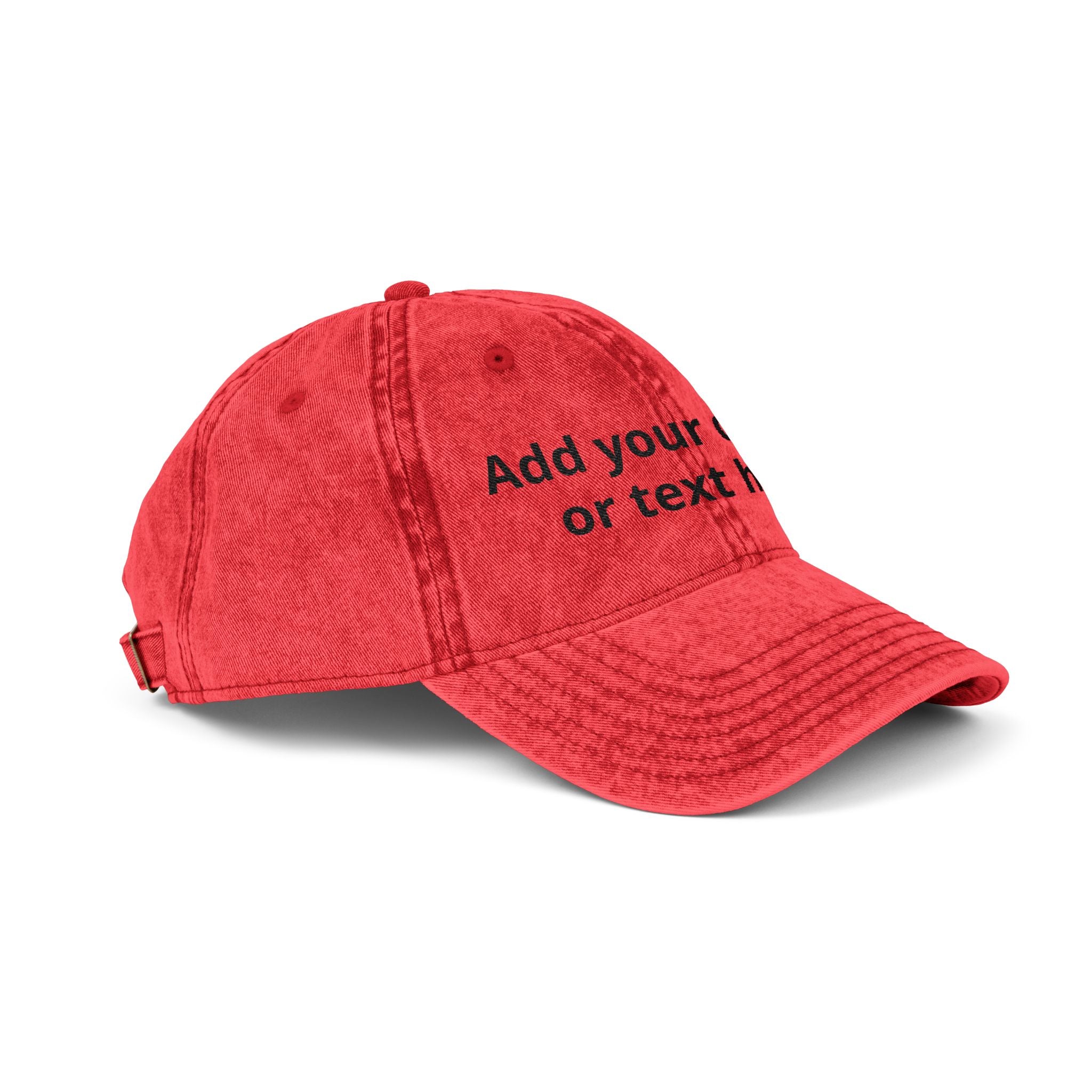 Vintage Embroidered Cap — Custom Text Dad Hat