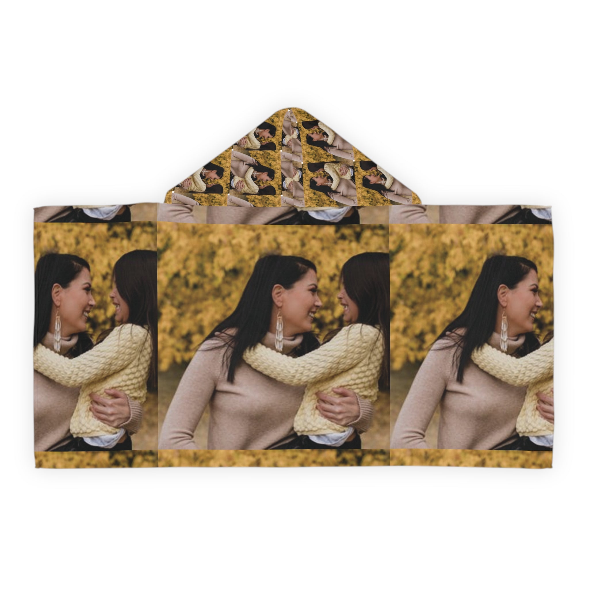 Personalized Kids Hooded Towel — Custom Photo Hooded Beach & Bath Towel for Youth