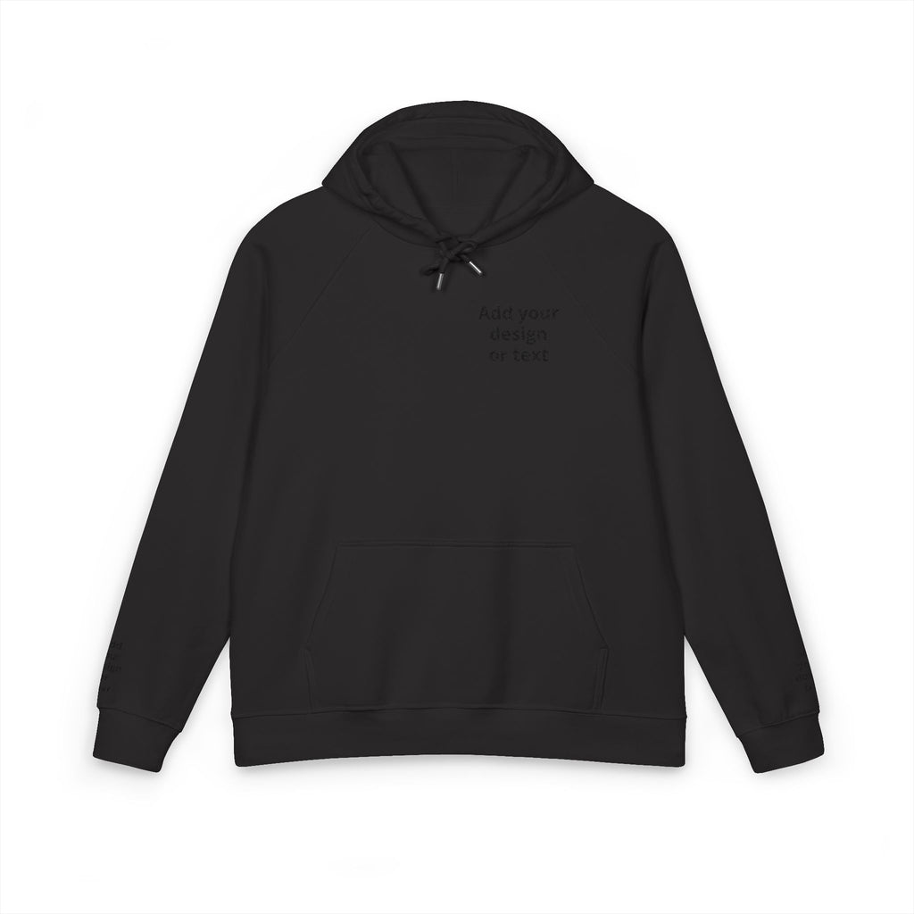 Eco Raglan Hoodie — Custom Embroidered Chest & Sleeve Design