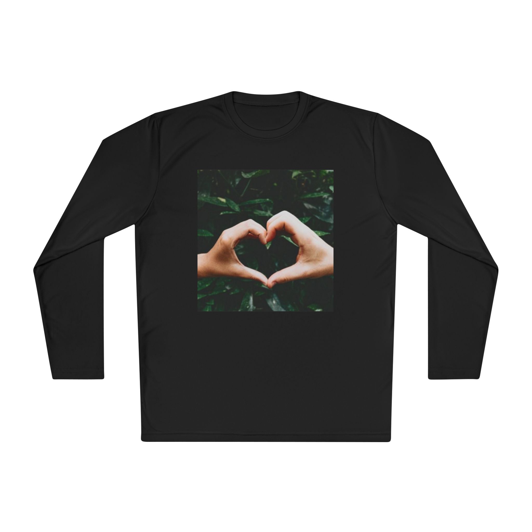 Long Sleeve Tee — Heart Hands Photo Print