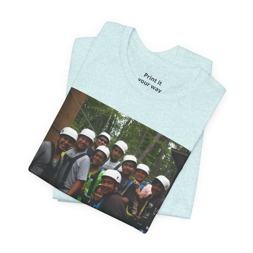 Custom Photo Tee — Add Your Message Personalized Group T-Shirt