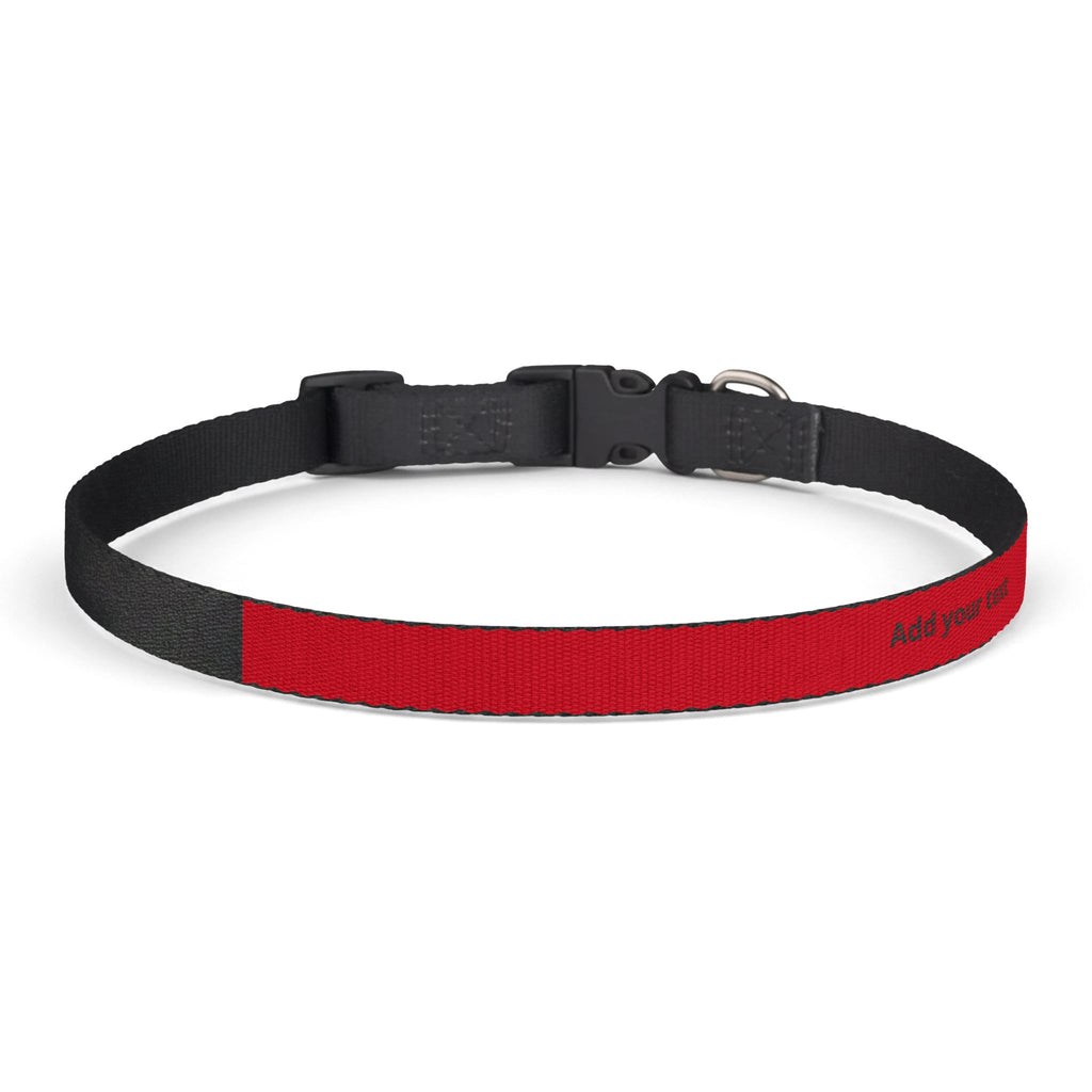 Red Clip-On Pet Collar — Adjustable Lightweight Dog & Cat Safety Collar