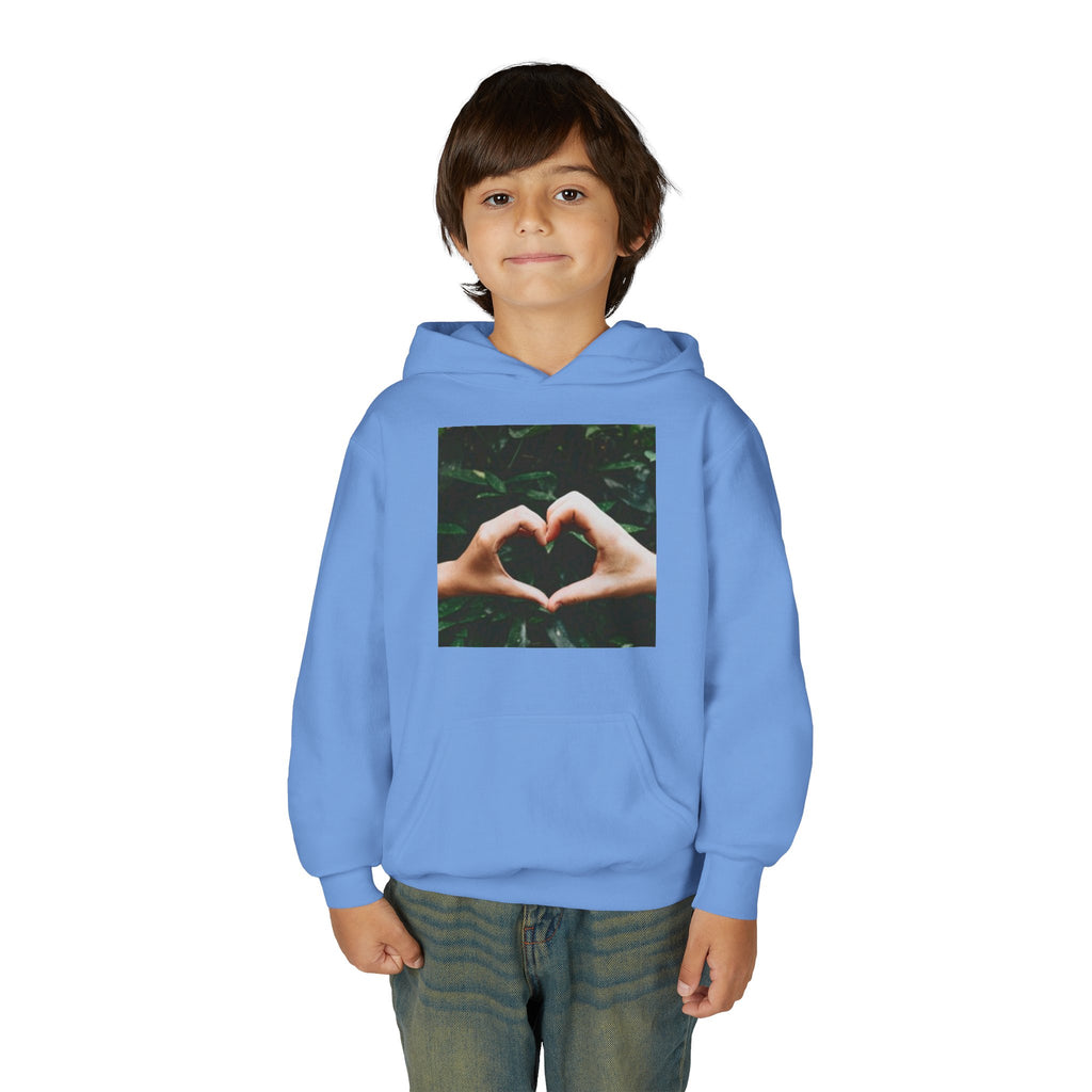 Youth Hoodie — Heart Hands Photo Graphic Hooded Sweatshirt