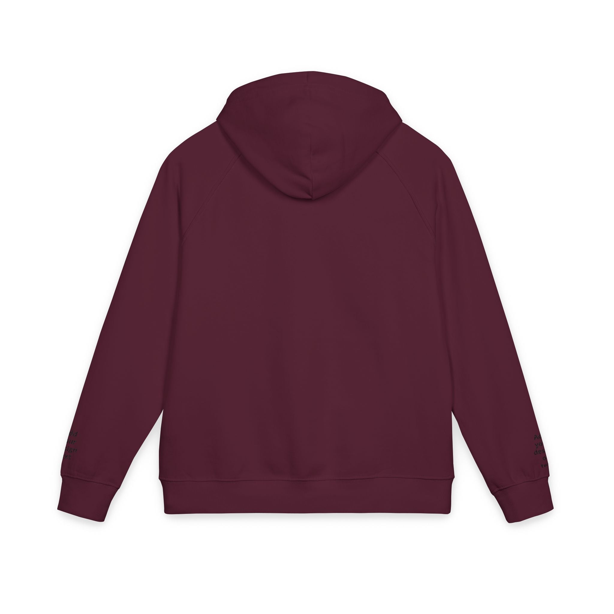 Eco Raglan Hoodie — Custom Embroidered Chest & Sleeve Design