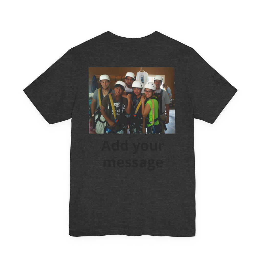 Custom Photo Tee — Add Your Message Personalized Group T-Shirt