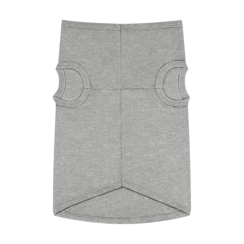 Service Dog Pet Tank Top — Black Paw Print with Red Cross Identification