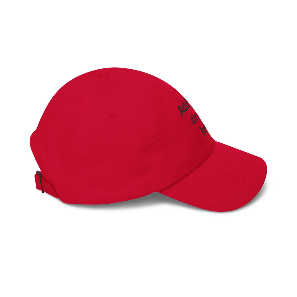 Classic Dad Cap — "Print It Your Way" Adjustable Cotton Baseball Hat