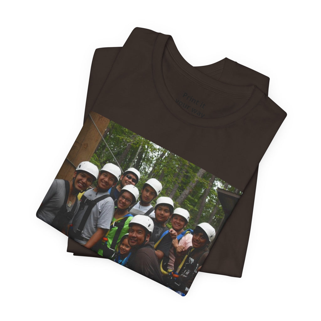 Custom Photo Tee — Add Your Message Personalized Group T-Shirt