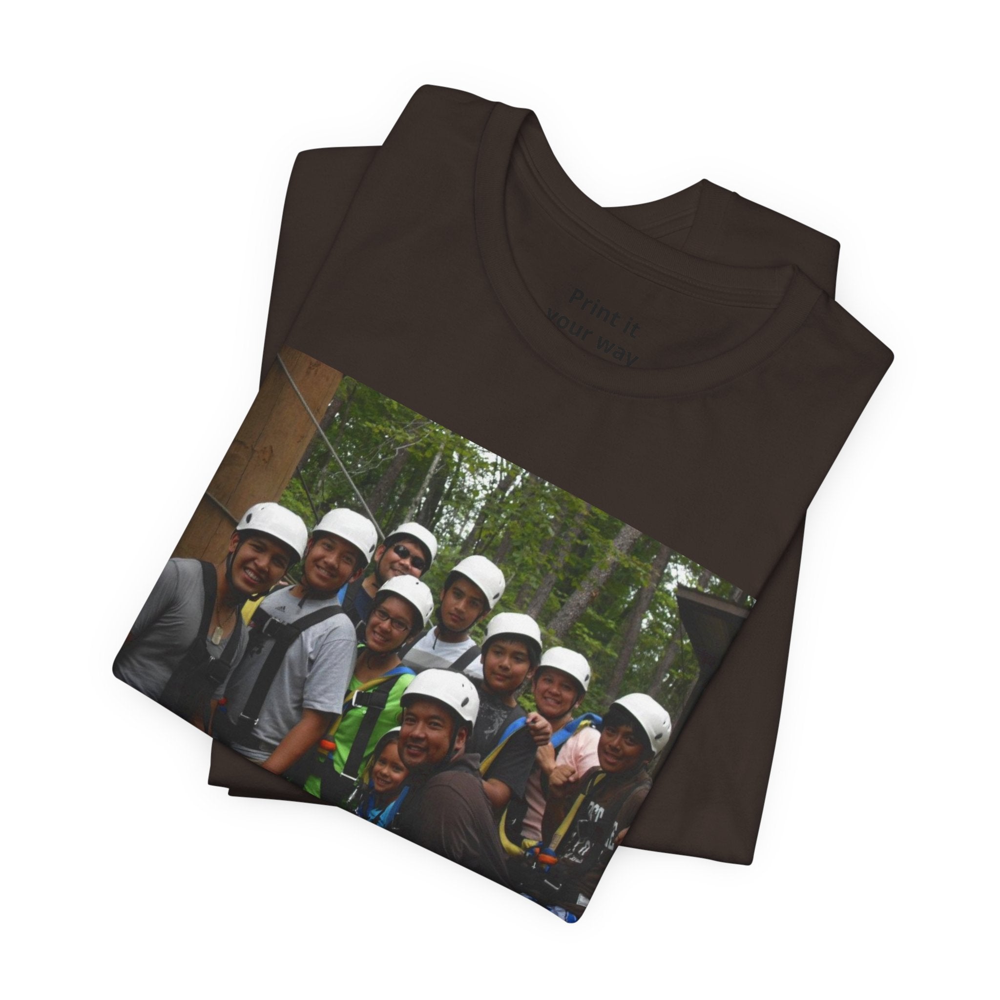 Custom Photo Tee — Add Your Message Personalized Group T-Shirt