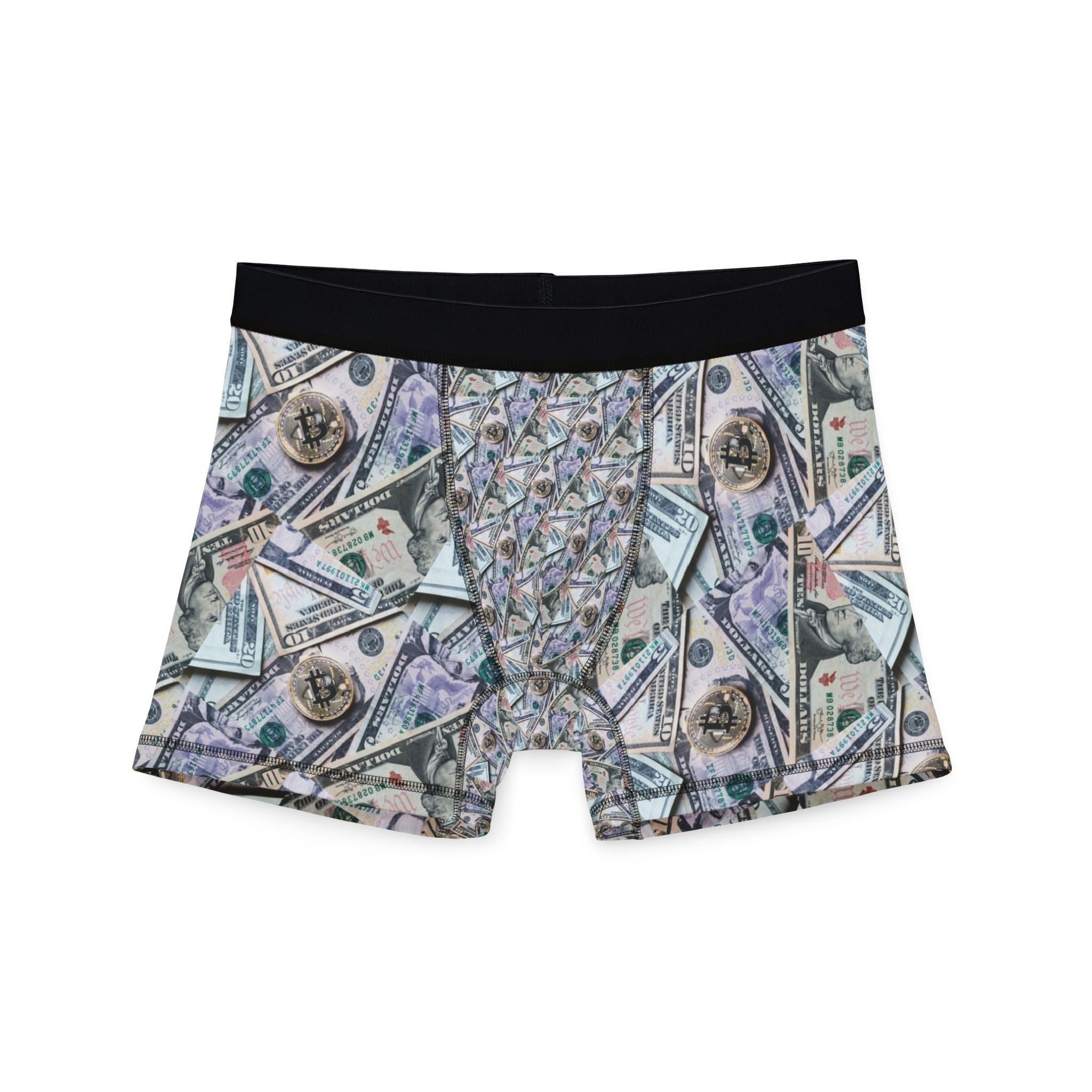 Money Print Men's Boxer Briefs – All-Over Dollar Bill Pattern