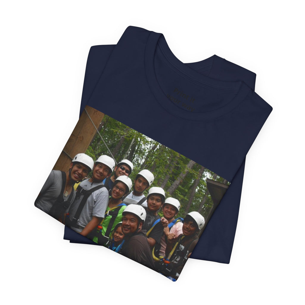 Custom Photo Tee — Add Your Message Personalized Group T-Shirt