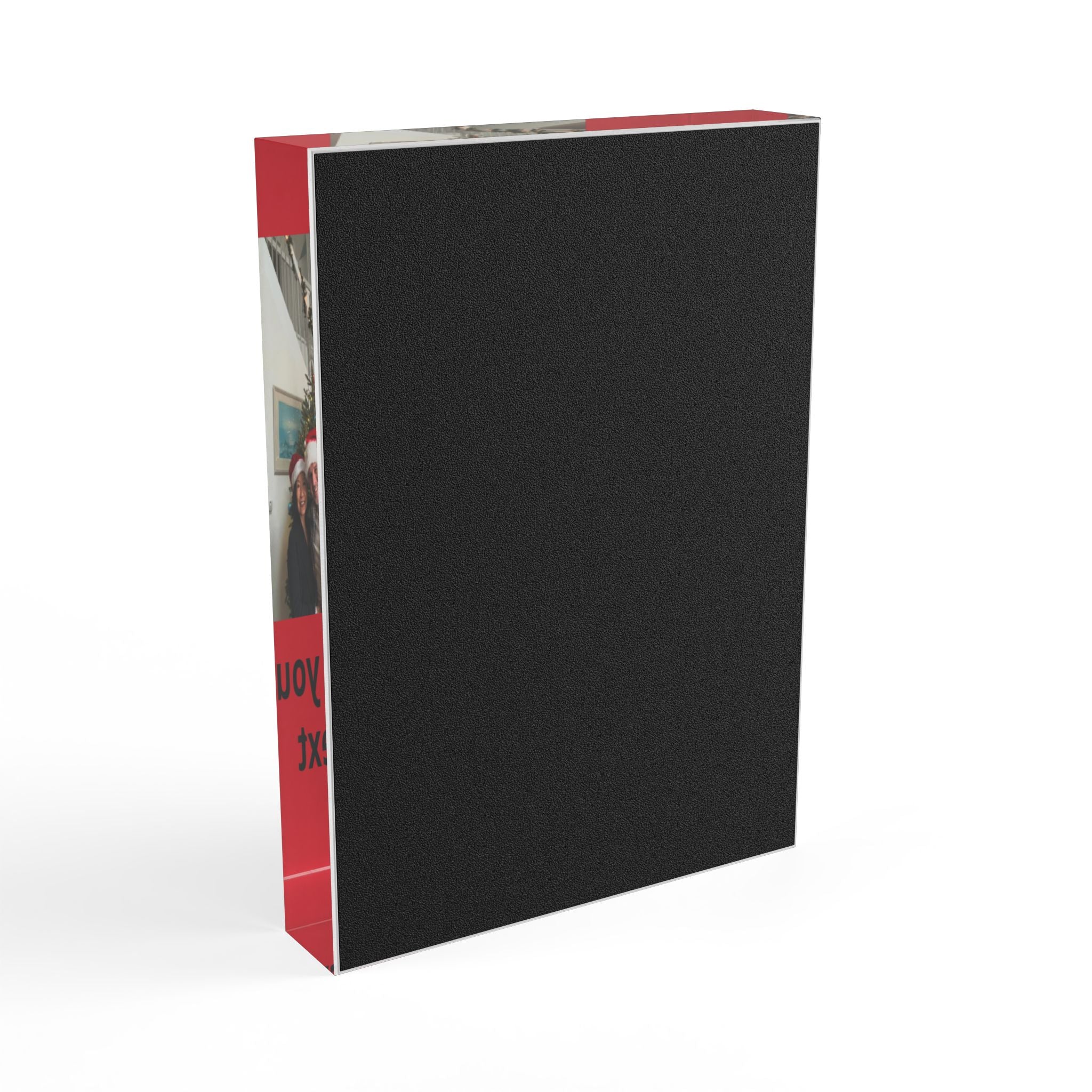 Personalized Photo Block - Custom Holiday Picture Block with 'Add your text' Option