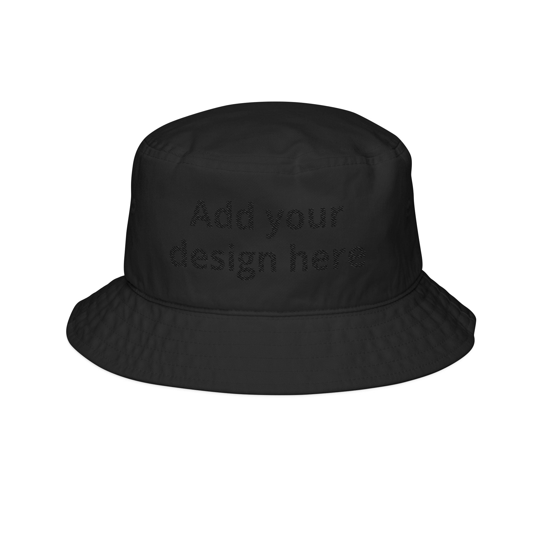 Embroidered Bucket Hat — Custom Text Embroidery, Casual Sun Hat