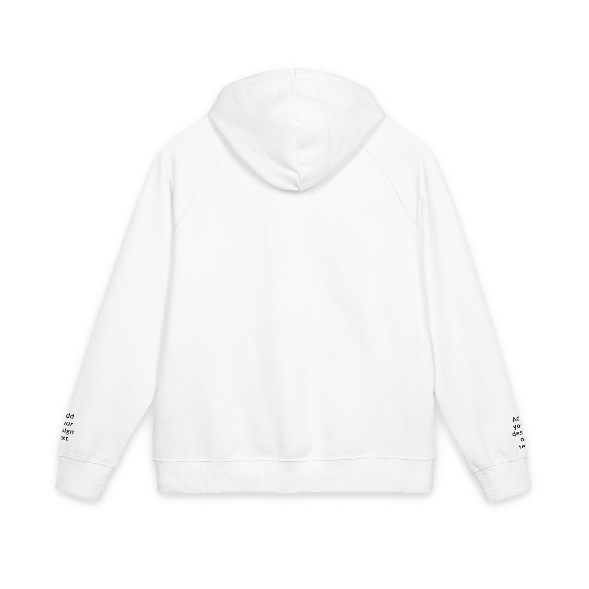 Eco Raglan Hoodie — Custom Embroidered Chest & Sleeve Design